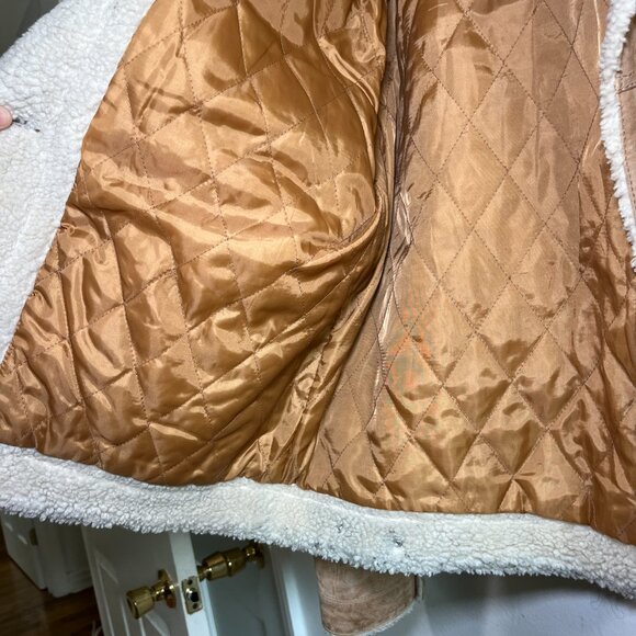 Austin Clothing Co - Leather Jacket - Size XL - Tan leather with sherpa - Picture 4 of 11